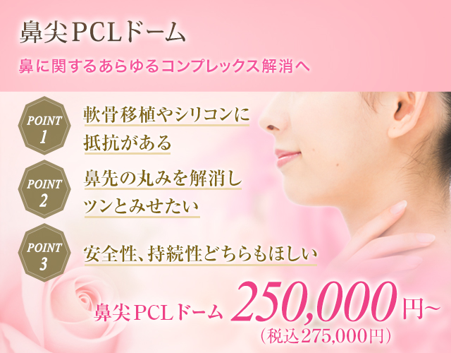 鼻尖pclドーム 美容整形のことなら千葉県船橋市の東京形成美容外科 美容皮膚科 船橋駅から徒歩3分