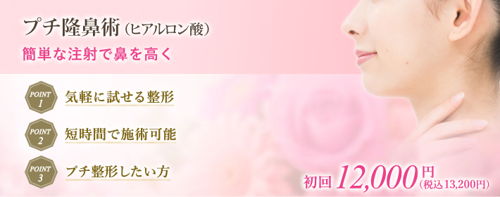 ヒアルロン酸注入で、安全に鼻筋の通った綺麗な鼻に